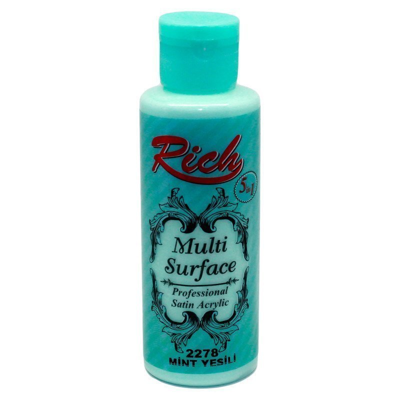 Rich Multi Surface Akrilik Boya 120 cc - Mint Yeşili