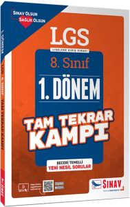 Sınav Yayınları 8. Sınıf LGS 1. Dönem Çözümlü Tam Tekrar Kampı