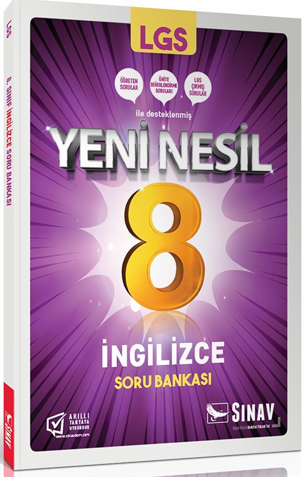 Sınav Yayınları 8. Sınıf LGS İngilizce Soru Bankası