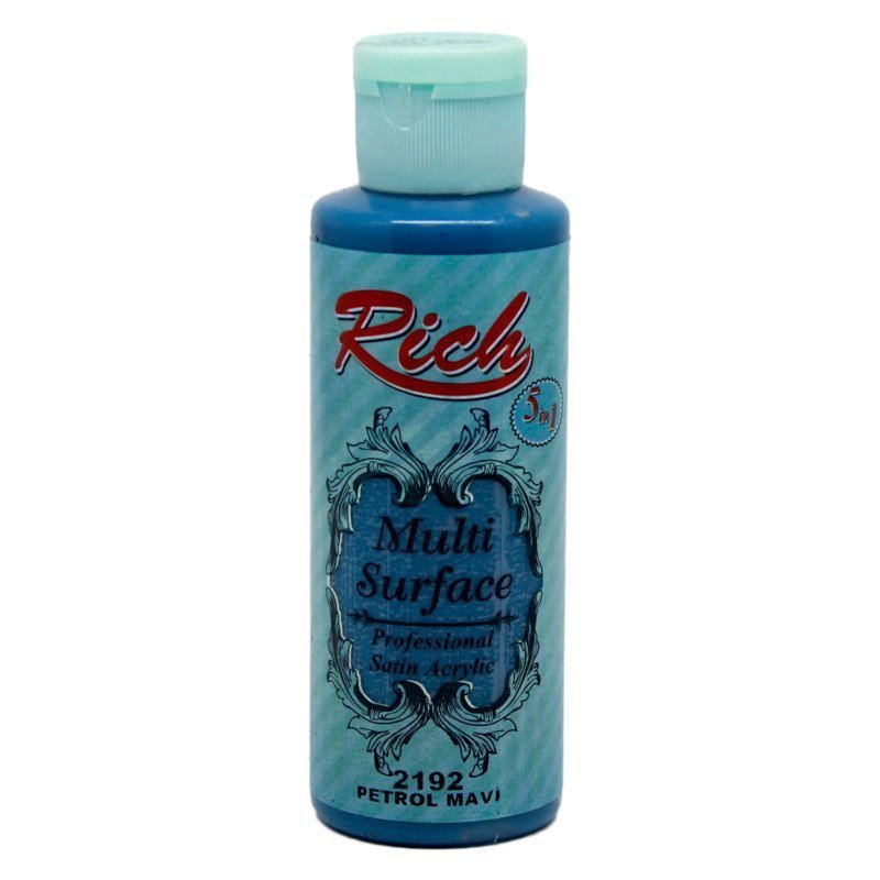 Rich Multi Surface Akrilik Boya 120 cc - Petrol Mavi