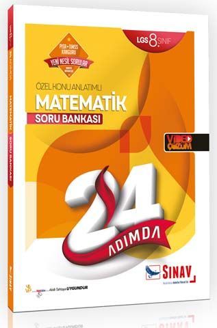 Sınav Yayınları 8. Sınıf LGS Matematik 24 Adımda Özel Konu Anlatımlı Soru Bankası