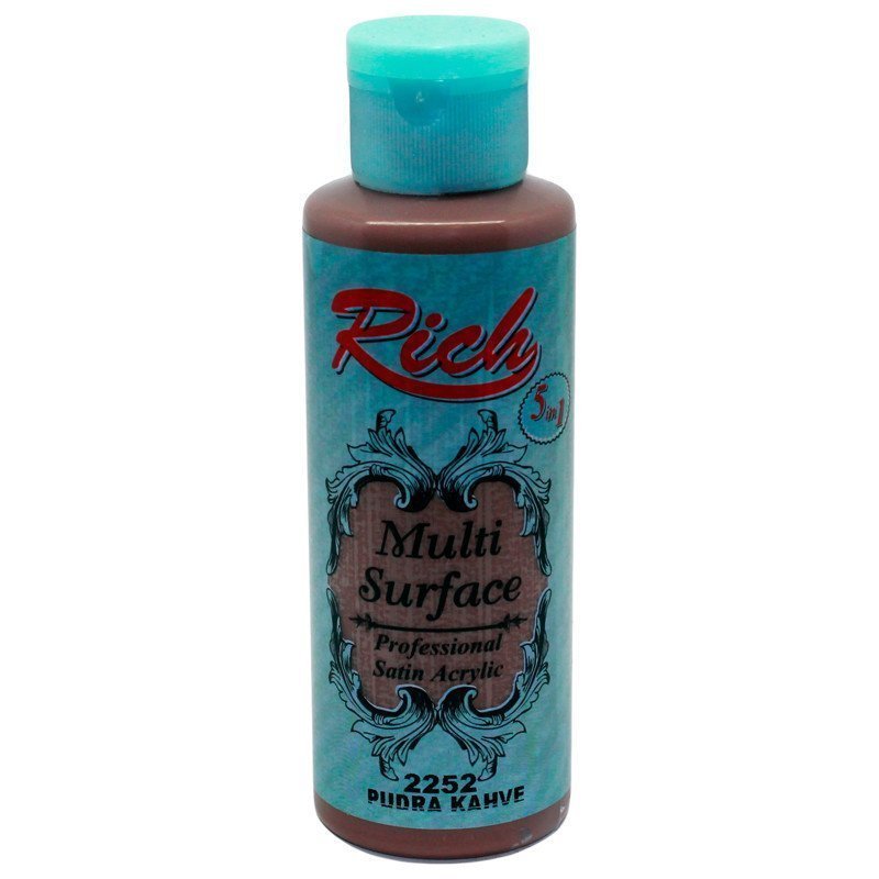 Rich Multi Surface Akrilik Boya 120 cc - Pudra Kahve