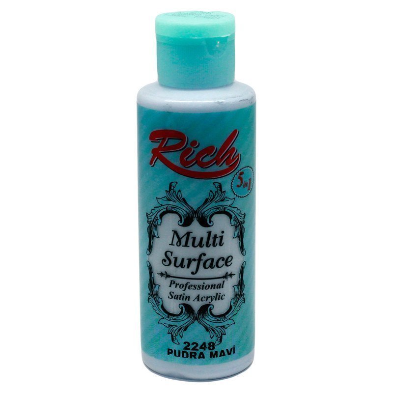Rich Multi Surface Akrilik Boya 120 cc - Pudra Mavi