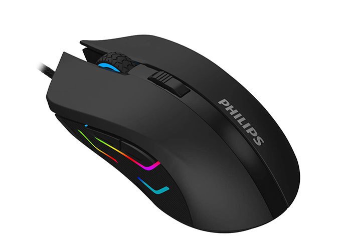 Philips SPK9313 Usb Siyah 800-1200-1600-2400dpi Gaming Mouse 7 Farklı Led Işık