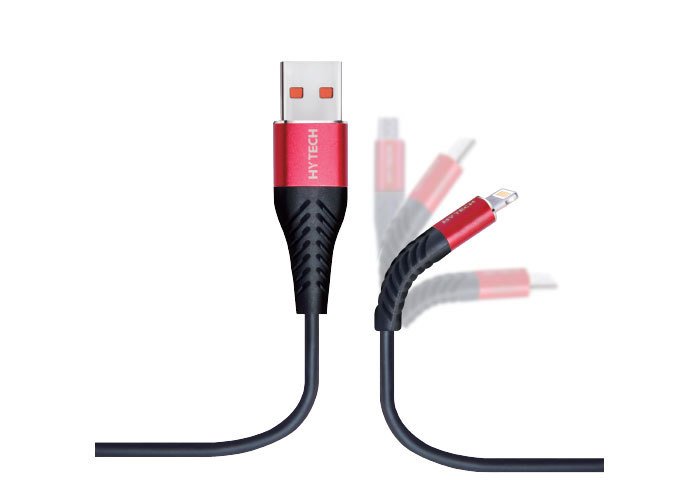 Hytech HY-X330 1.2M 3A Lightning Kırmızı/Siyah Dat
