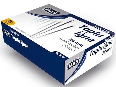 Mas Toplu İğne 28 mm 20 gr 330
