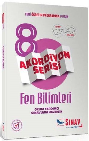 Sınav Yayınları 8. Sınıf Fen Bilimleri Akordiyon Kitap