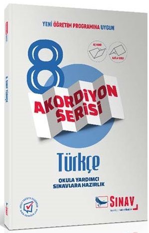 Sınav Yayınları 8. Sınıf Türkçe Akordiyon Kitap