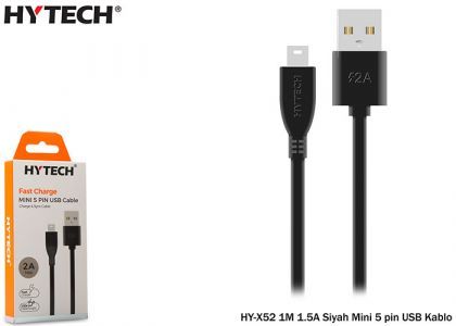 Hytech HY-X83 1m 2A Micro Usb Siyah Şarj Kablosu