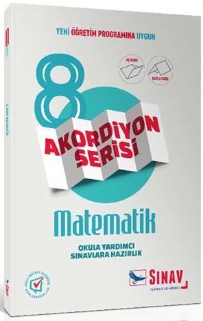 Sınav Yayınları 8. Sınıf Matematik Akordiyon Kitap