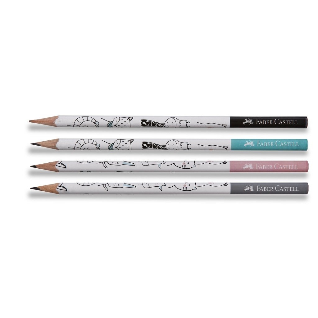 Faber Castell Üçgen Kurşun Kalem Animals