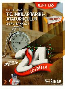 Sınav Yayınları 8. Sınıf LGS T.C. İnkılap Tarihi ve Atatürkçülük 24 Adımda Özel Konu Anlatımlı Soru Bankası
