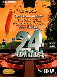 Sınav Yayınları 10. Sınıf Türk Dili ve Edebiyatı 24 Adımda Özel Konu Anlatımlı Soru Bankası