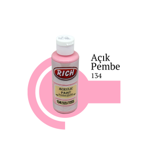 Rich Akrilik Boya 120 cc - Açık Pembe