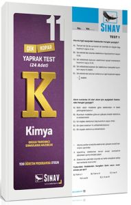 Sınav Yayınları 11. Sınıf Kimya Yaprak Test