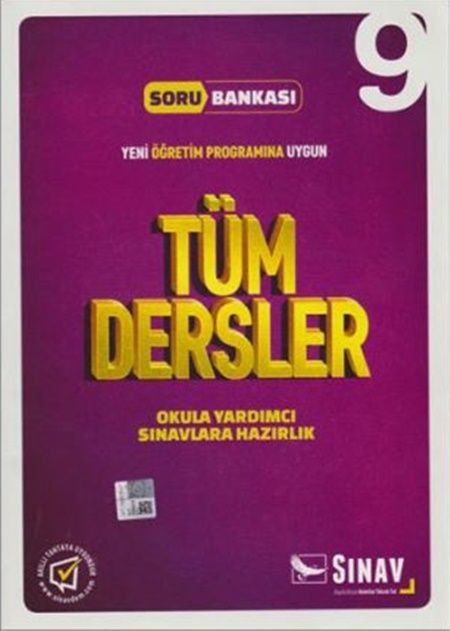 Sınav Yayınları 9. Sınıf Tüm Dersler Çözümlü Soru Bankası