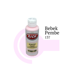 Rich Akrilik Boya 120 cc - Bebek Pembe