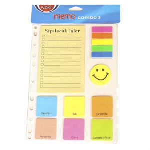 Noki Yapışkanlı Not Kağıdı 8+1 İndeksli Klasöre Takılabilir