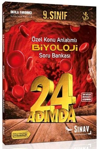 Sınav Yayınları 9. Sınıf Biyoloji 24 Adımda Özel Konu Anlatımlı Soru Bankası
