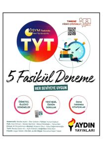 Aydın Yayınları TYT 5 Fasikül Deneme