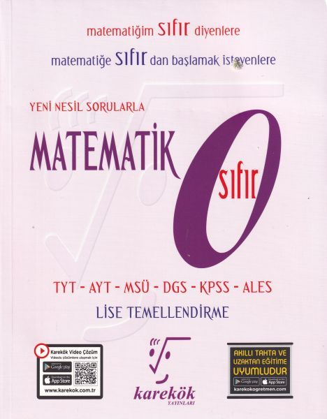Karekök Yayınları Yeni Nesil Sorularla Matematik Sıfır