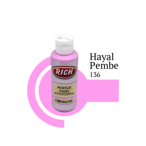 Rich Akrilik Boya 120 cc - Hayal Pembe