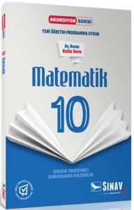 Sınav Yayınları 10. Sınıf Matematik Akordiyon Kitap