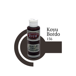 Rich Akrilik Boya 120 cc - Koyu Bordo