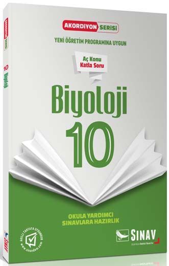Sınav Yayınları 10. Sınıf Biyoloji Akordiyon Kitap