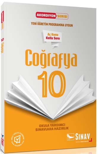 Sınav Yayınları 10. Sınıf Coğrafya Akordiyon Kitap