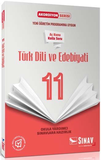Sınav Yayınları 11. Sınıf Türk Dili ve Edebiyatı Akordiyon Kitap