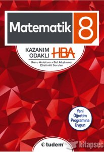 8. Sınıf Matematik Kazanım Odaklı  Tudem Yayınları