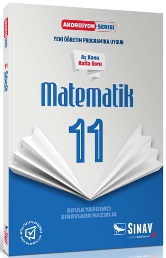 Sınav Yayınları 11. Sınıf Matematik Akordiyon Kitap