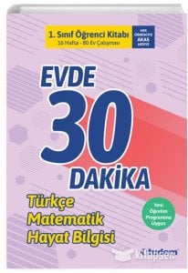 1.Sınıf Evde 30 Dakika Öğrenci Kitabı Tudem Eğitim
