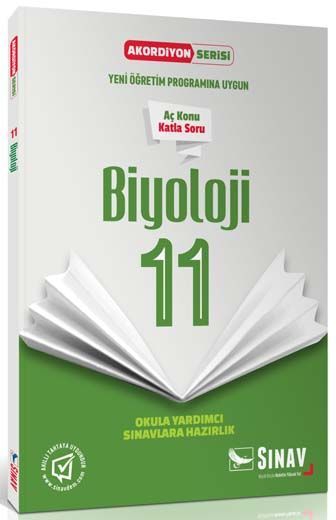 Sınav Yayınları 11. Sınıf Biyoloji Akordiyon Kitap