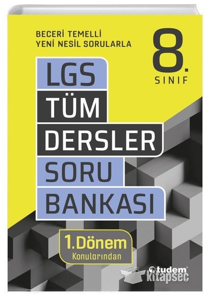 8. Sınıf LGS 1. Dönem Tüm Dersler Soru Bankası Tudem Eğitim