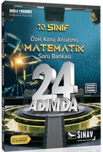 Sınav Yayınları 10. Sınıf Matematik 24 Adımda Özel Konu Anlatımlı Soru Bankası