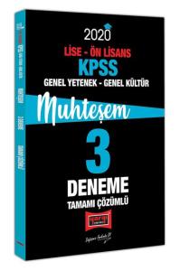 Yargı KPSS Lise - Önlisans 3'lü Deneme Seti Tamamı Çözümlü