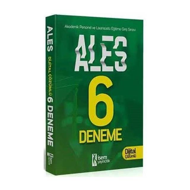 İsem ALES 6'lı Deneme Dijital Çözümlü