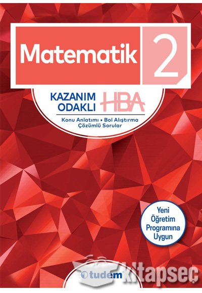 2. Sınıf Matematik Kazanım Odaklı HBA Tudem Yayınları