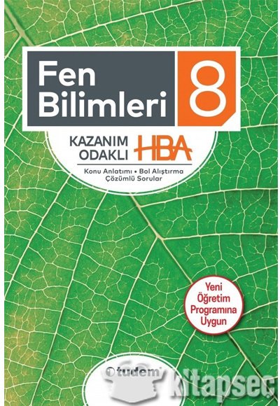8. Sınıf Fen Bilimleri Kazanım Odaklı HBA Tudem Yayınları