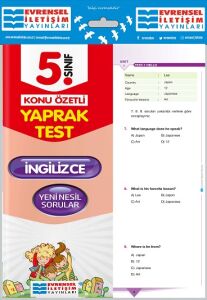 Evrensel İletişim 5.SINIF İNGİLİZCE YAPRAK TEST