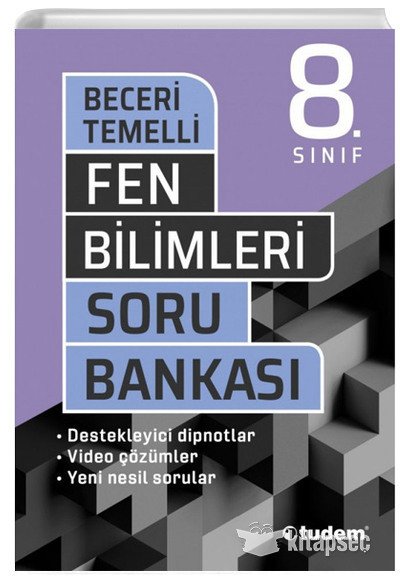 8. Sınıf LGS Fen Bilimleri Beceri Temelli Soru Bankası Tudem Yayınları