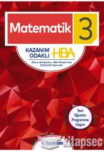 3. Sınıf Matematik Kazanım Odaklı HBA Tudem Yayınları