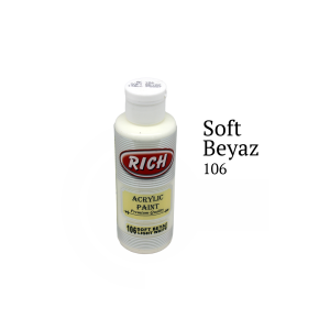 Rich Akrilik Boya 120 cc - Soft Beyaz