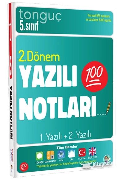 5. Sınıf Yazılı Notları 2. Dönem 1 ve 2. Yazılı Tonguç Akademi