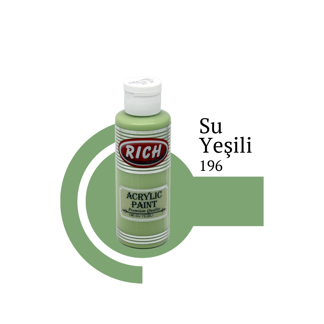 Rich Akrilik Boya 120 cc - Su Yeşili