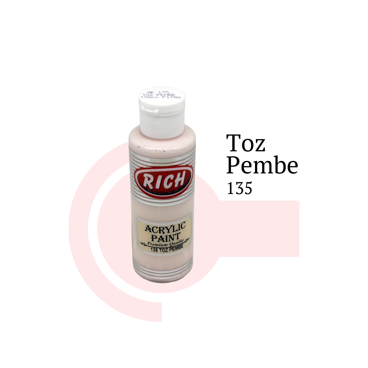 Rich Akrilik Boya 120 cc - Toz Pembe