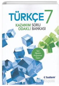 7. Sınıf Türkçe Kazanım Odaklı Soru Bankası Tudem Yayınları
