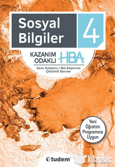 4. Sınıf Sosyal Bilgiler Kazanım Odaklı HBA Tudem Yayınları